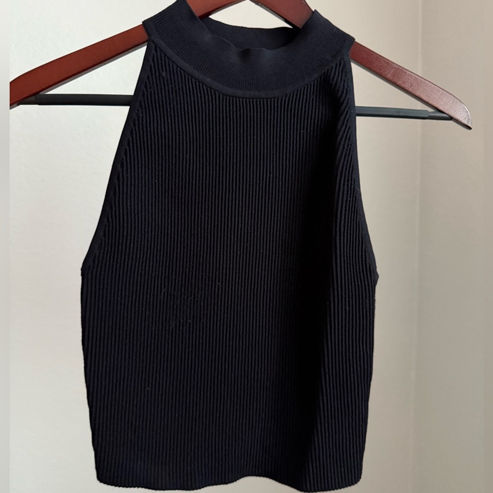 Aritzia Babaton Halter Knit Crop